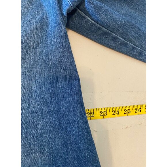 Christopher & Banks Womens Denim Jacket XL Blue Zip Front - Picture 10 of 11